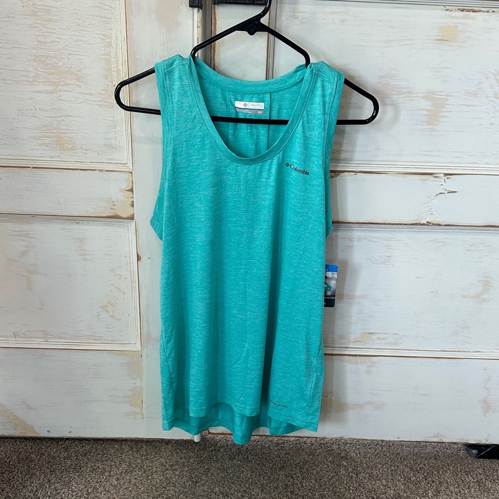 Columbia Women's Teal Performance Tank Top - Aqua